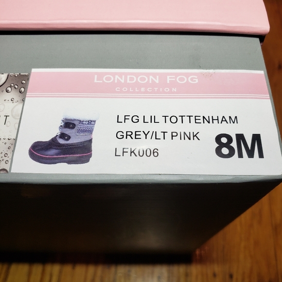 London Fog Toddler Girls Tiana Cold Weather Lace Up Boots - Picture 9 of 9